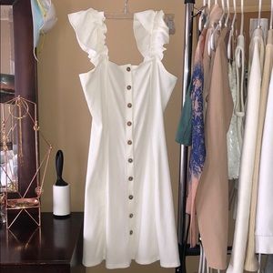 White flowy dress